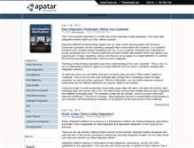 Tablet Screenshot of data-integration-blog.apatar.com